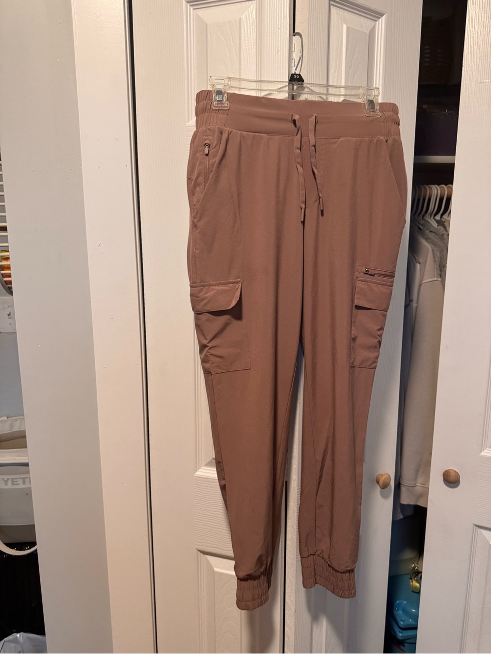 all in motion Mauve Brown Cargo Jogger Pants